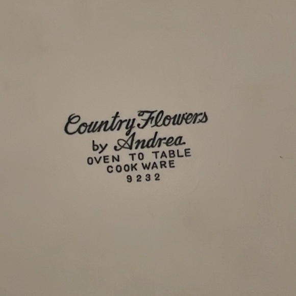 Vintage Country Flowers by Andrea Casserole Dish - Picture 4 of 7